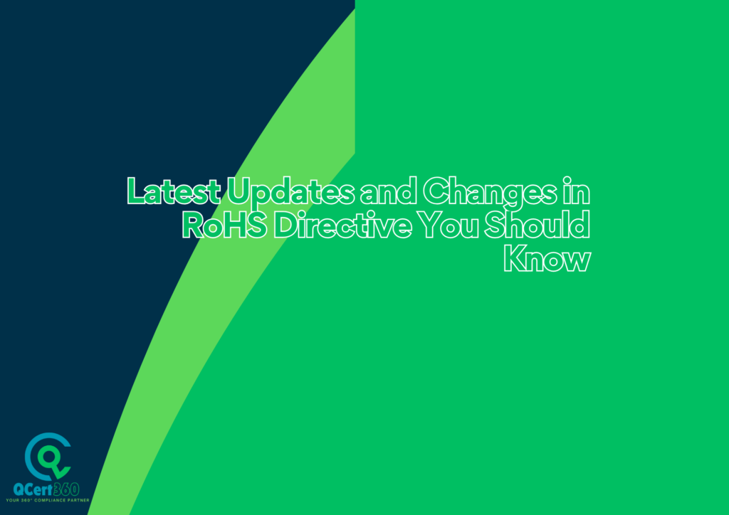 RoHS directive updates 2025 infographic showing restricted substances, compliance checklist, and supply chain transparency tools for electronics manufacturers.