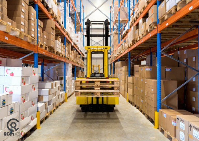 Pharmaceutical distribution warehouse implementing GDP and ISO 9001 standards to ensure quality, compliance, and customer safety.