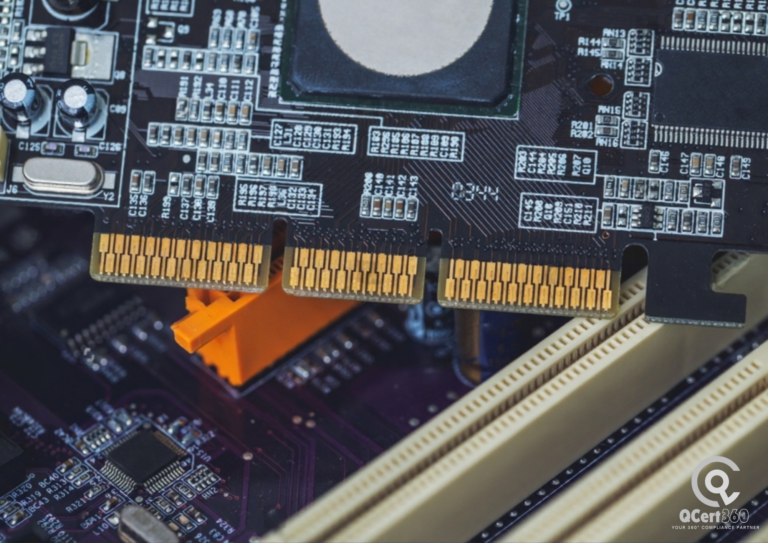 Electronics products undergoing ROHS compliance and CE marking certification process