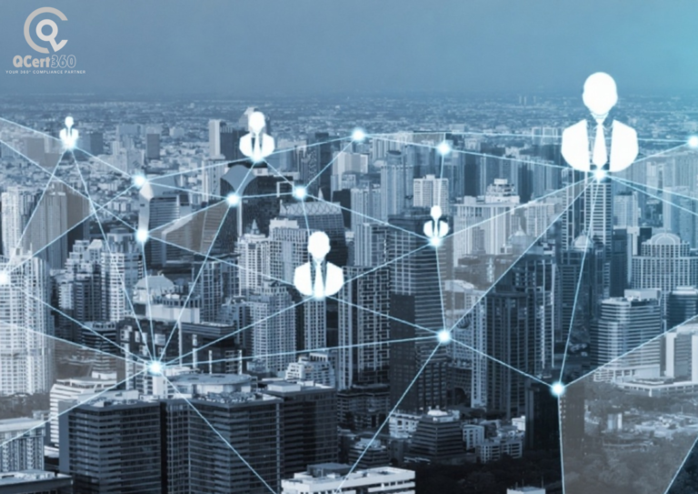 Remote team collaborating online using ISO 9001 for Remote Teams to ensure quality across global operations.