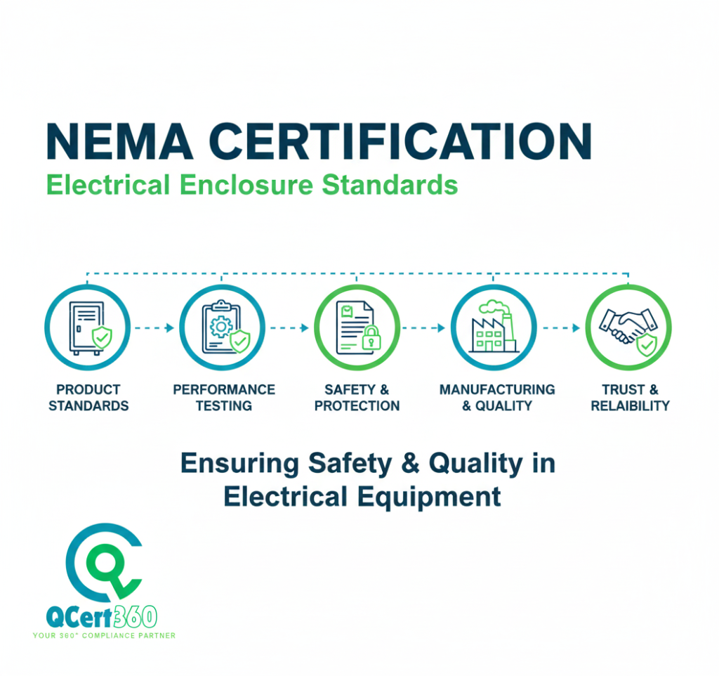 NEMA certification logo representing compliance with U.S. National Electrical Manufacturers Association standards