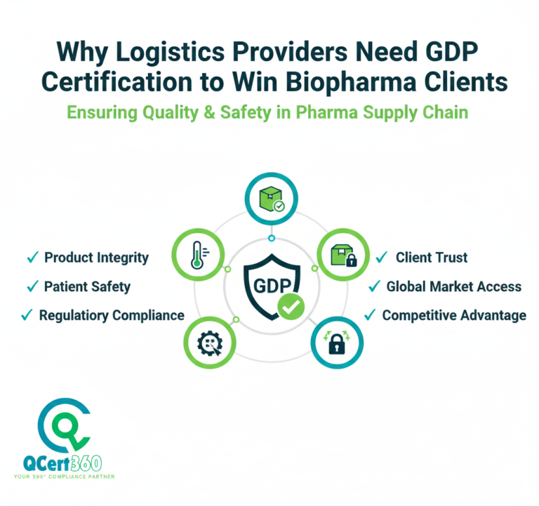 GDP certification for logistics providers ensures compliance, product safety, and trust to win and retain biopharma clients.