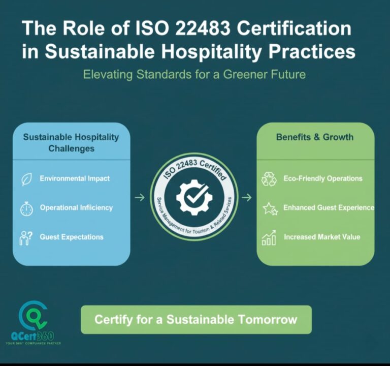 ISO 22483 certification supports sustainable hospitality by improving guest satisfaction, compliance, and environmental responsibility in hotels and tourism.