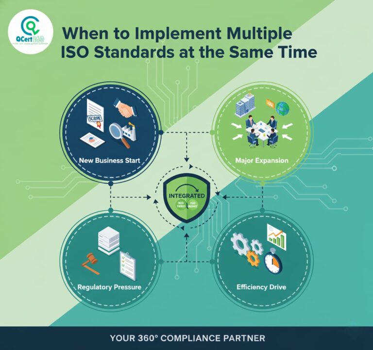 Team integrating multiple ISO standards simultaneously to streamline processes and improve organizational performance.