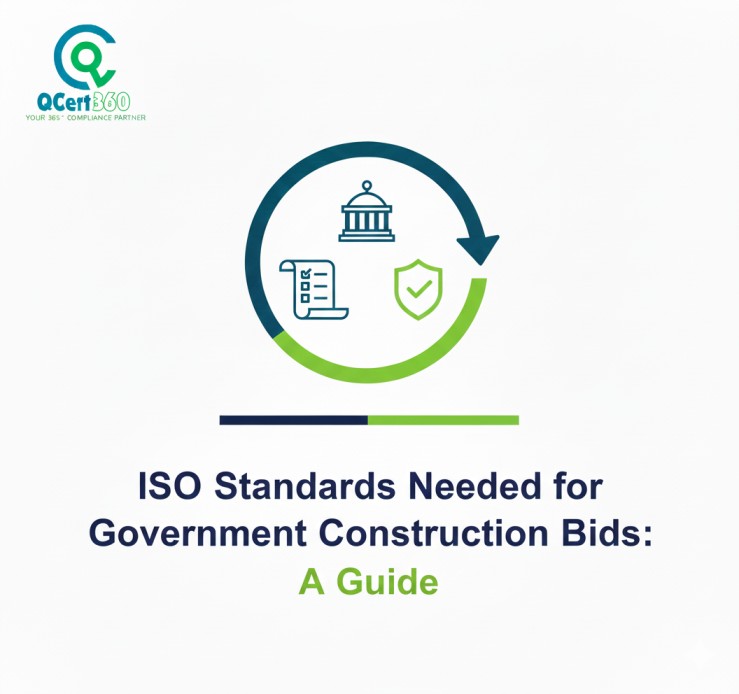 ISO standards required for government construction bids, showing compliance documents and project qualification criteria.