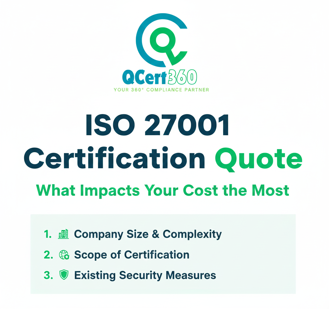 ISO 27001 certification cost factors such as scope, audit effort, and documentation readiness.