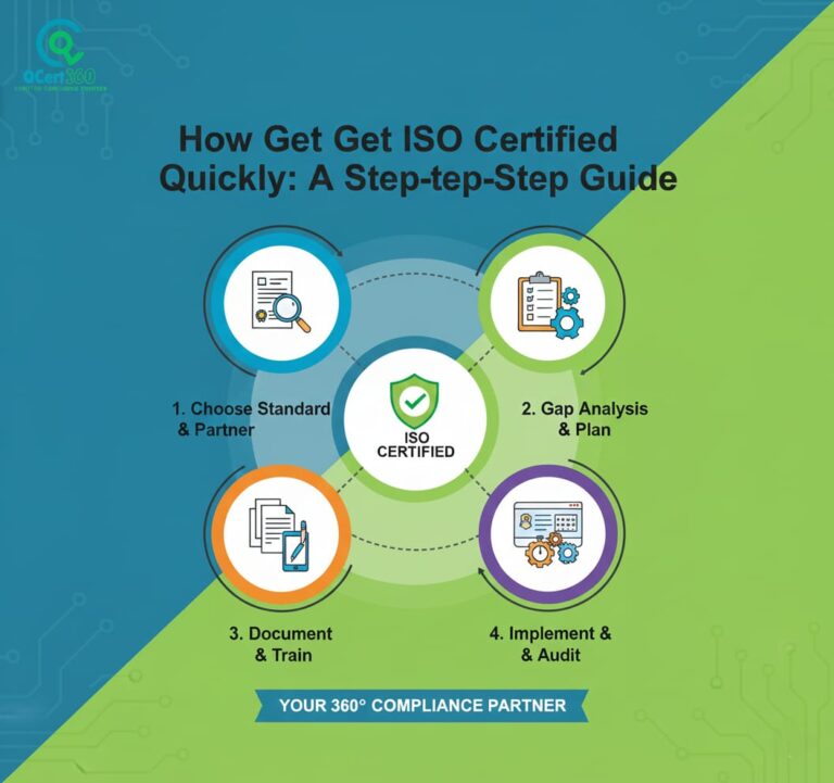 Step-by-step ISO certification process showing how companies achieve fast and efficient compliance.