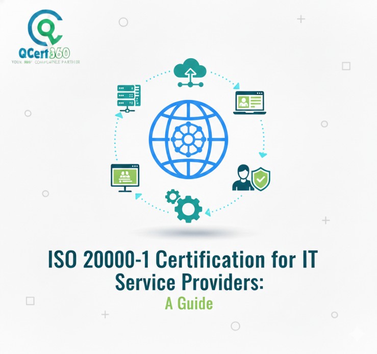 IT service provider implementing ISO 20000-1 service management system to improve service quality and reliability.