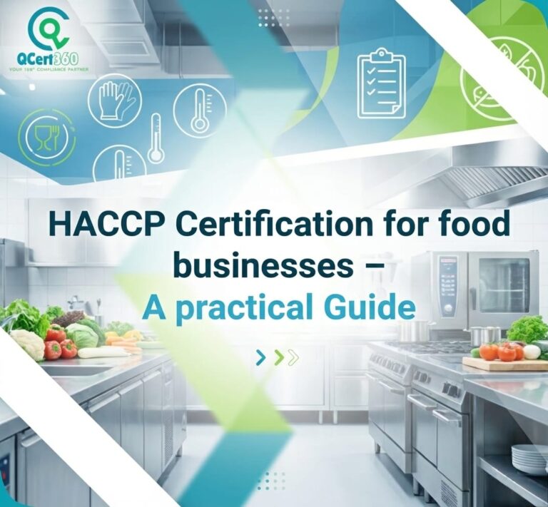 Food business implementing HACCP certification to identify hazards and control food safety risks.