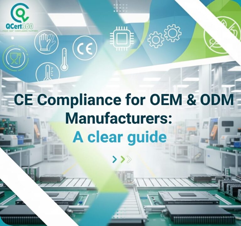 OEM and ODM manufacturers ensuring CE compliance through testing, documentation, and EU regulatory requirements.