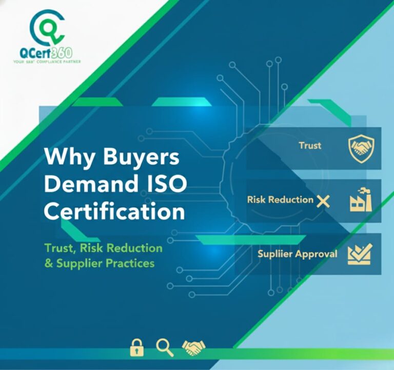 Buyer evaluating ISO certification documents to assess supplier trust, risk reduction, and approval readiness.