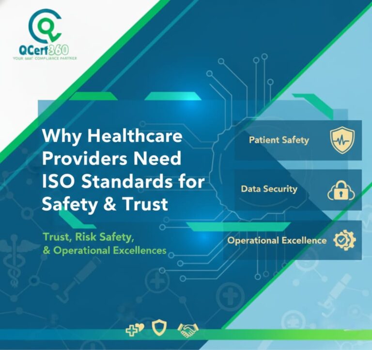 Healthcare provider applying ISO standards to improve patient safety, data protection, and trust in clinical services.