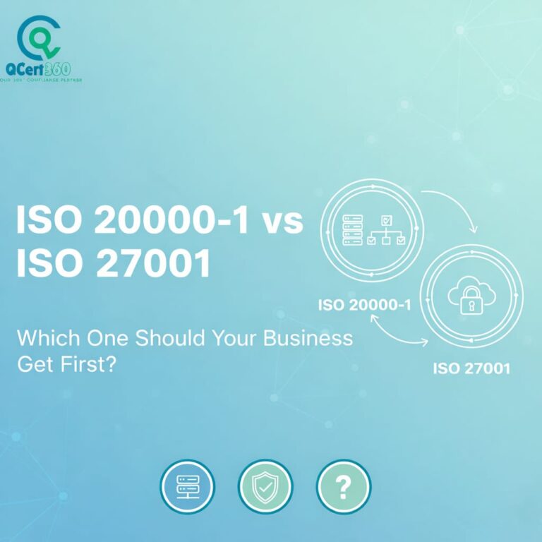 Comparison of ISO 20000-1 and ISO 27001 standards to decide which certification a business should implement first.